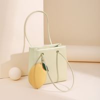 Women's Small Pu Leather Solid Color Cute Basic Square Open Underarm Bag main image 1