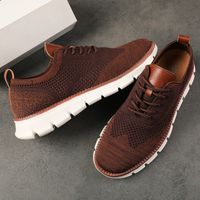 Hommes Des Sports Couleur Unie Bout Rond Chaussures De Sport main image 3