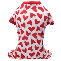 Casual Cute Polyester Valentine's Day Heart Shape Pet Clothing sku image 4