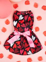 Cute Sweet Polyester Valentine's Day Heart Shape Pet Clothing sku image 11