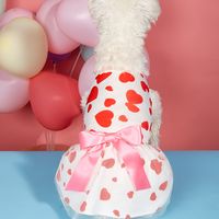 Cute Sweet Polyester Valentine's Day Heart Shape Pet Clothing main image 4