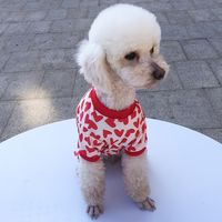 Casual Lindo Poliéster Día De San Valentín Forma De Corazón Ropa Para Mascotas main image 2