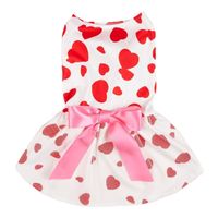 Cute Sweet Polyester Valentine's Day Heart Shape Pet Clothing main image 2