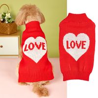 Süß Süss Acryl Valentinstag Herzform Kleidung Für Haustiere sku image 1