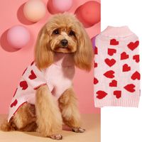 Süß Süss Acryl Valentinstag Herzform Kleidung Für Haustiere sku image 9