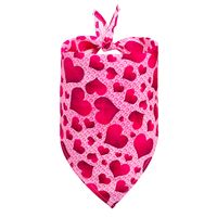 Cute Sweet Polyester Valentine's Day Heart Shape Pet Scarf sku image 4