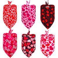 Cute Sweet Polyester Valentine's Day Heart Shape Pet Scarf main image 1