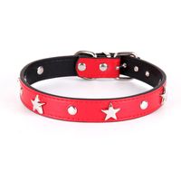 Simple Style Pu Leather Solid Color Pet Collar main image 3