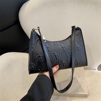 Women's Pu Leather Solid Color Classic Style Square Zipper Underarm Bag main image 4