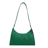 Women's Pu Leather Solid Color Classic Style Square Zipper Underarm Bag sku image 4