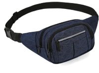 Men's Solid Color Oxford Cloth Zipper Fanny Pack sku image 4