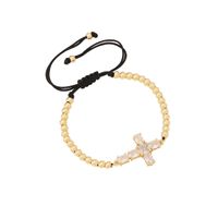 Style Simple Commuer Traverser Corde Laiton Perlé Tresser Incruster Zircon Femmes Bracelets main image 10