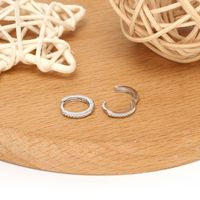 1 Pair Simple Style Solid Color Plating Sterling Silver Earrings main image 8