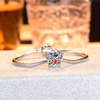 1 Piece Vintage Style Crown Sterling Silver Handmade Plating Inlay Beads Jewelry Accessories main image 6