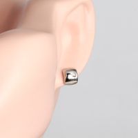 1 Pair Simple Style U Shape Solid Color Plating Sterling Silver Ear Studs main image 8