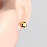 1 Pair Simple Style U Shape Solid Color Plating Sterling Silver Ear Studs main image 7