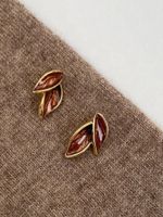 1 Pair Simple Style Leaves Alloy Ear Studs main image 6