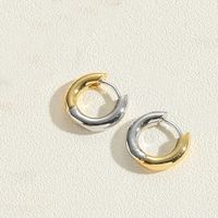 1 Pair Vintage Style Simple Style Commute Round Plating Inlay Copper Zircon 14k Gold Plated Earrings main image 5