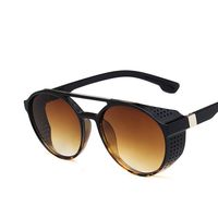Steampunk Sunglasses New Fashion Trends New Sunglasses Round Windproof Sunglasses  Wholesale Nihaojewelry sku image 4