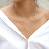 Style Vintage Style Simple Lettre Acier Inoxydable Le Cuivre Placage Plaqué Or 14k Pendentif main image 7