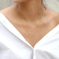Vintage Style Simple Style Letter Stainless Steel Copper Plating 14k Gold Plated Pendant Necklace main image 7