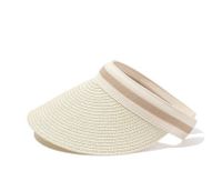 Mujeres Elegante Estilo Clásico Bloque De Color Aleros Anchos Sombrero Para El Sol sku image 4