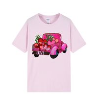 Women's T-shirt Short Sleeve T-shirts Streetwear Car Heart Shape main image 3