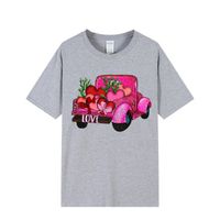 Women's T-shirt Short Sleeve T-shirts Streetwear Car Heart Shape main image 4