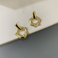 1 Pair Simple Style Geometric Alloy Earrings sku image 1