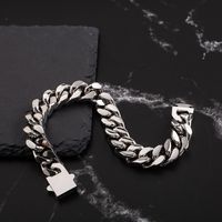 304 Stainless Steel 18K Gold Plated Casual Simple Style Plating Geometric Bracelets main image 4