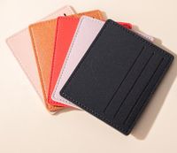 Unisex Solid Color Pvc Open Card Holders main image 2