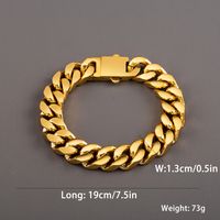304 Stainless Steel 18K Gold Plated Casual Simple Style Plating Geometric Bracelets sku image 5