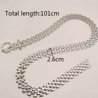 Elegant Solid Color Alloy Women's Chain Belts main image 3