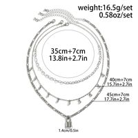 Großhandel Schmuck Einfacher Stil Sperren Legierung Eisen Kupfer Halskette Mit Anhänger main image 2
