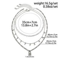 Wholesale Jewelry Simple Style Lock Alloy Iron Copper Pendant Necklace main image 2