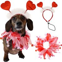 Simple Style Classic Style Organza Valentine's Day Heart Shape Pet Accessories sku image 2