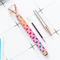 1 Piece Color Block Learning School Daily Metal Preppy Style Simple Style Ballpoint Pen main image 1