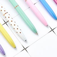 1 Piece Color Block Heart Shape School Daily Metal Simple Style Classic Style Ballpoint Pen main image 4