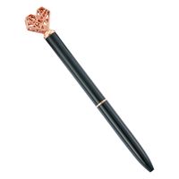 1 Piece Color Block Heart Shape School Daily Metal Simple Style Classic Style Ballpoint Pen main image 2