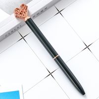 1 Piece Color Block Heart Shape School Daily Metal Simple Style Classic Style Ballpoint Pen sku image 5