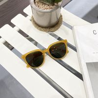 Vintage Style Solid Color Pc Square Clips Women's Sunglasses sku image 3