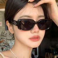 Hip-hop Solid Color Ac Square Full Frame Women's Sunglasses main image 1