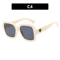 Simple Style Solid Color Ac Square Full Frame Women's Sunglasses sku image 4