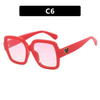 Simple Style Solid Color Ac Square Full Frame Women's Sunglasses sku image 6