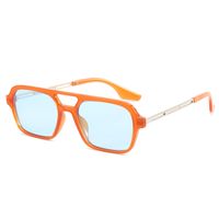 Style Simple Bloc De Couleur Pc Carré Plein Cadre Femmes De Lunettes De Soleil sku image 9