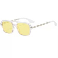 Style Simple Bloc De Couleur Pc Carré Plein Cadre Femmes De Lunettes De Soleil sku image 14