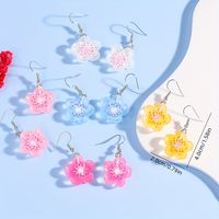 1 Pair Casual Cute Flower Resin Drop Earrings main image 2