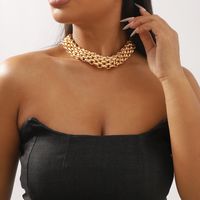 Hip-hop Vintage Style Geometric Alloy Women's Bracelets Necklace main image 4