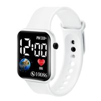 Simple Style Classic Style Solid Color Electronic Kids Watches sku image 1