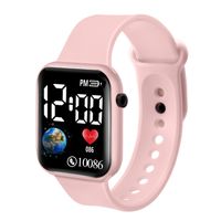 Simple Style Classic Style Solid Color Electronic Kids Watches sku image 8